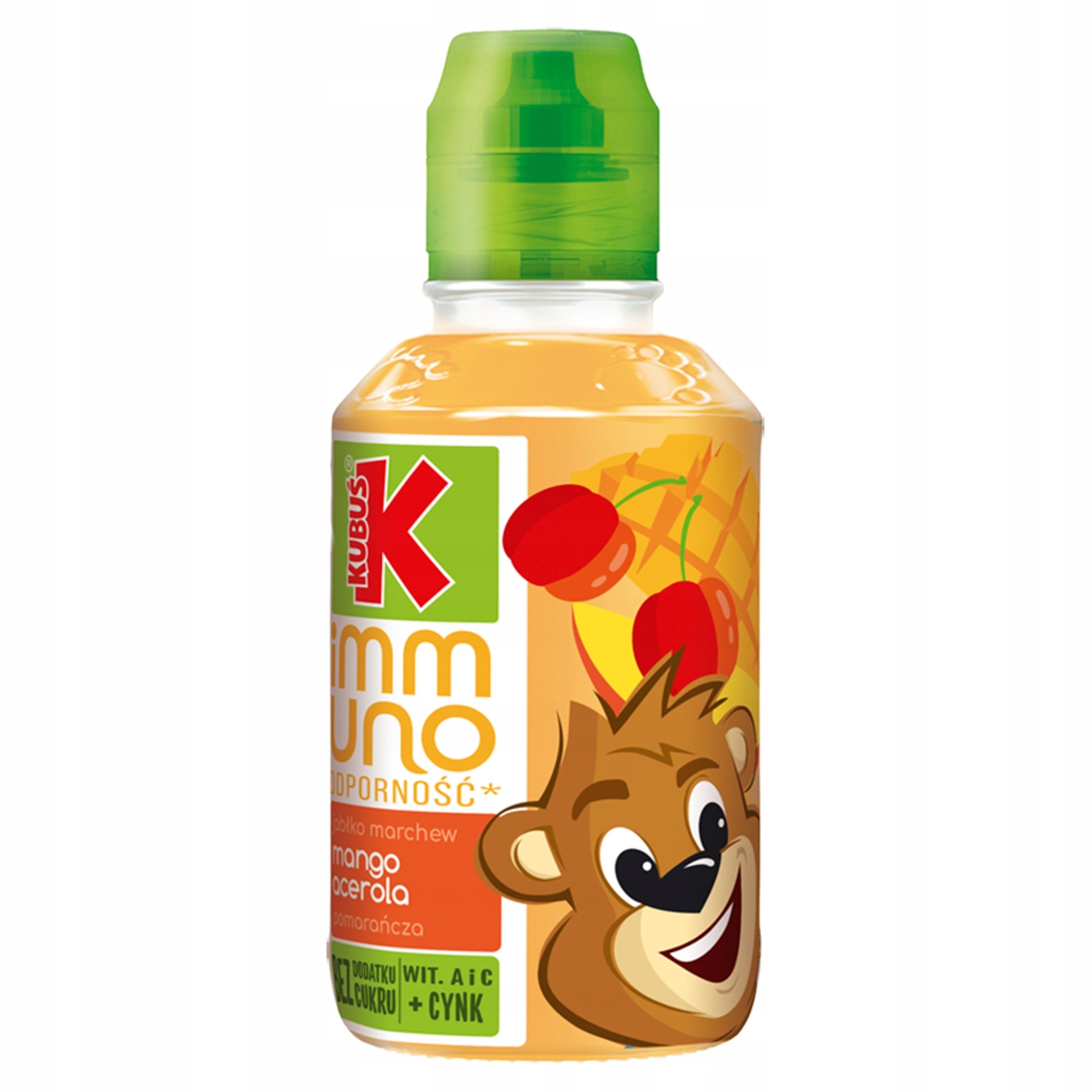 Kubuś immuno Mango juice + acerola + vitamin C, zinc 6x200ml Packaging status original