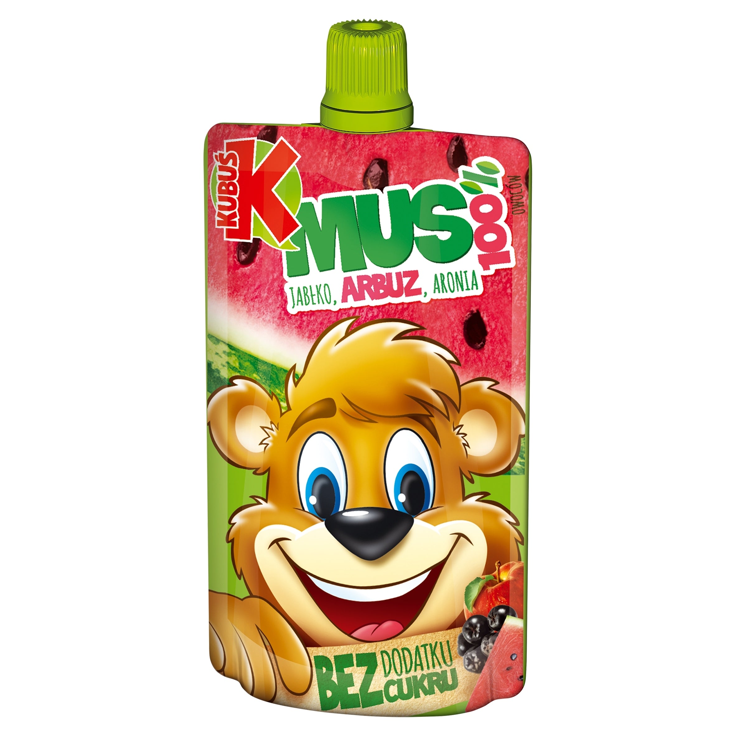 Kubuś mousse 100% apple mousse watermelon chokeberry, 100 g Manufacturer code 5901067407069