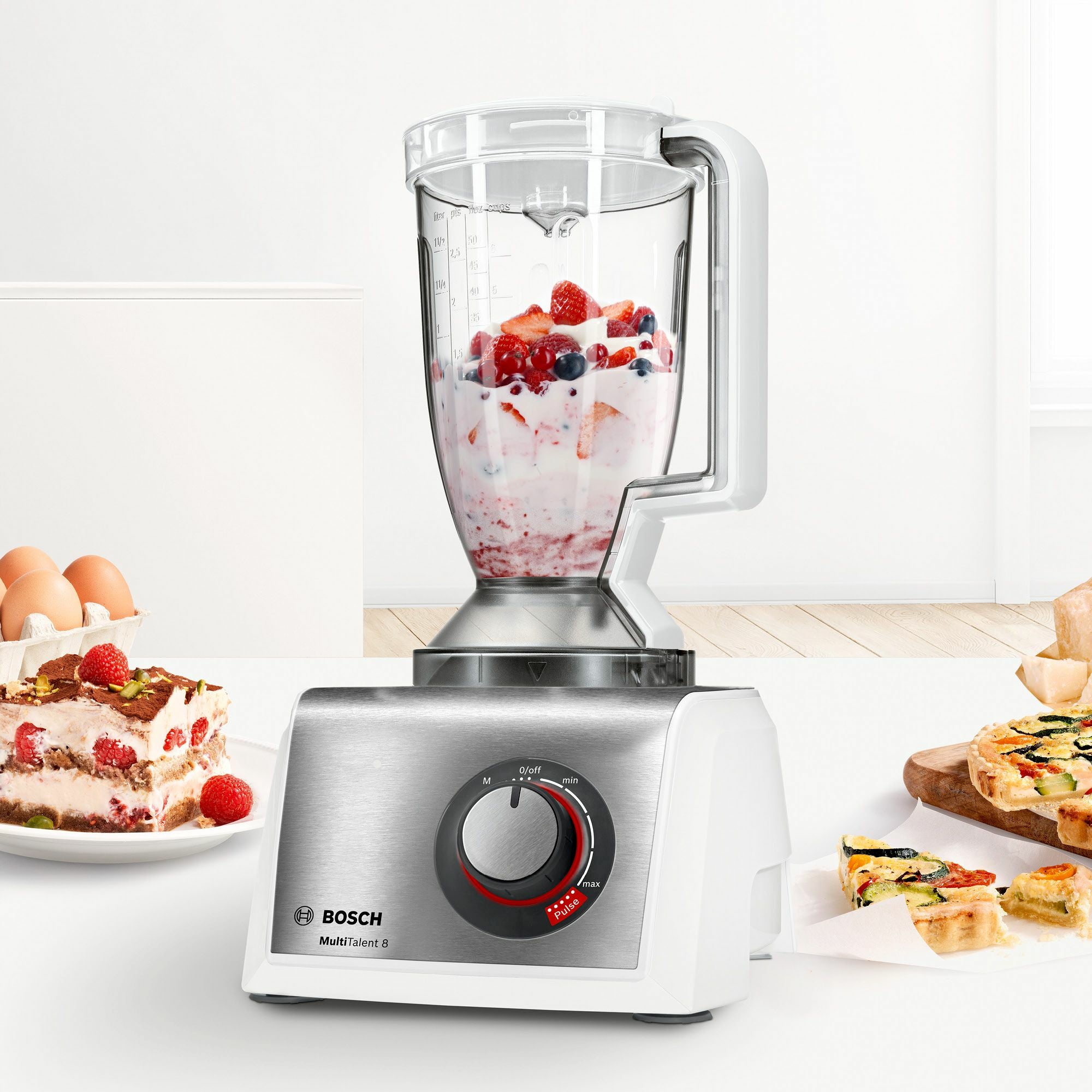 Kuchyňský robot Bosch MC812S814 1250 W bílý Power rating 1250 W