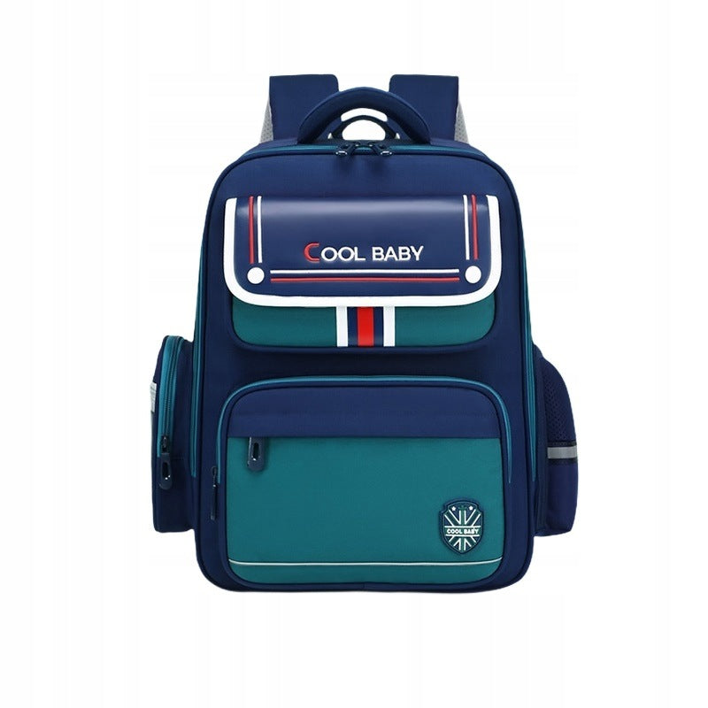 Kuer Baby School Backpack Style English Blue-Green Lightweight