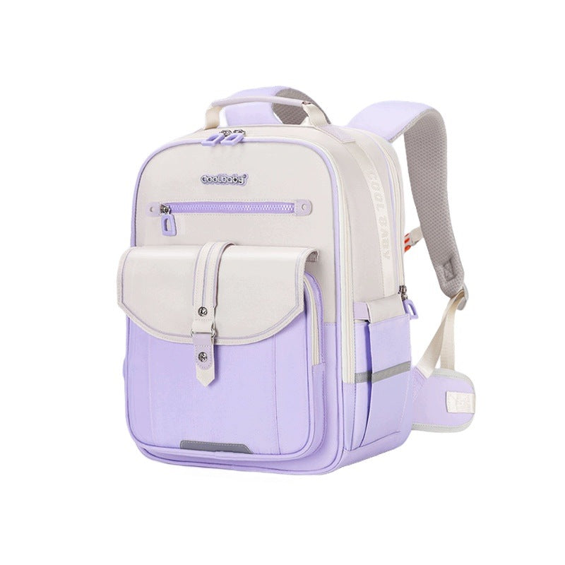 Kuier Baby New School Backpack For Girls 3-6 Class Purple With