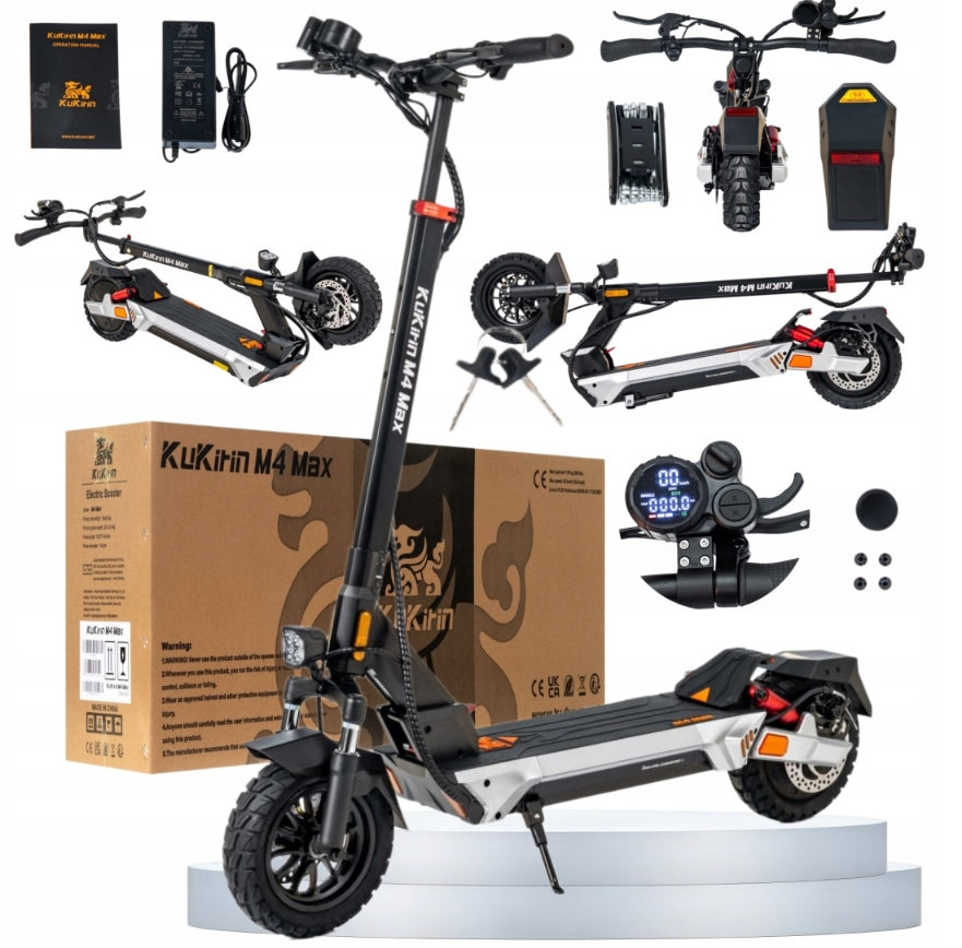 Kukirin M4 Max Folding Electric Vehicles 1000W 48V18.2Ah 10" 45km/h PL