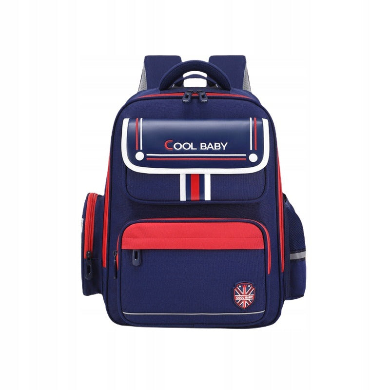 Kuler Baby School Backpack Style English Blue-Red Lightweight