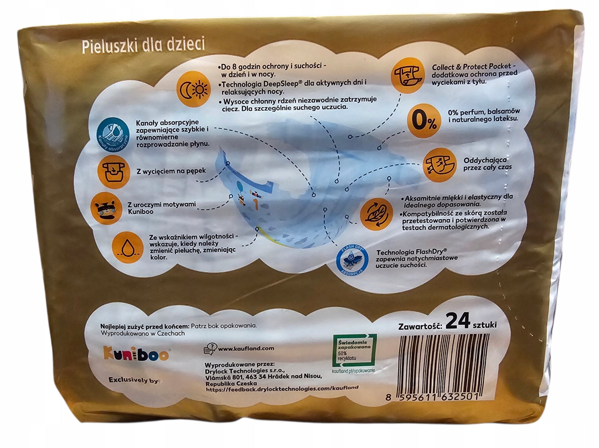 Kuniboo Premium Diapers Size 1 2-5 kg. 48 pcs. Brand no brand