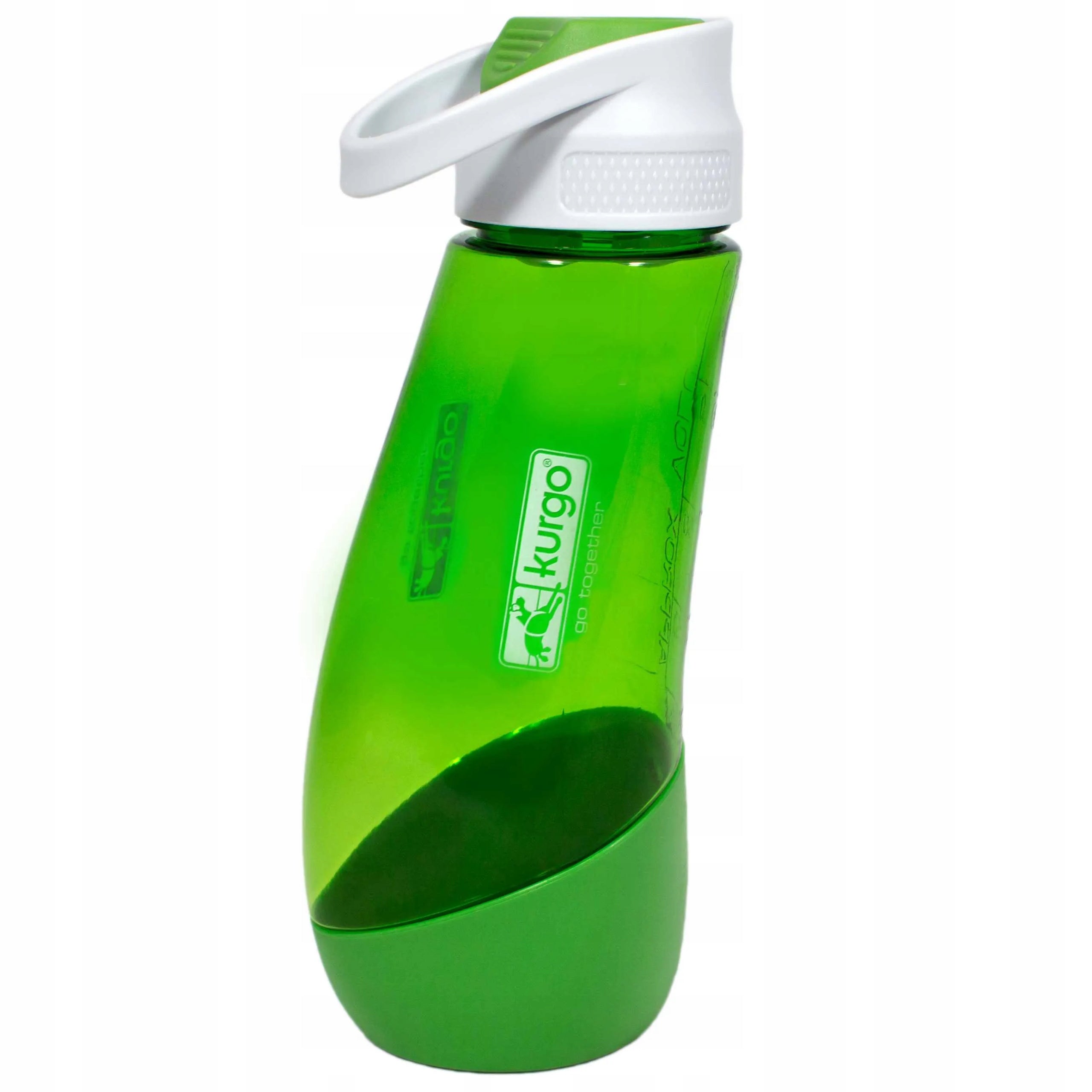 Kurgo Gourd Water Bottle 750ml & Bowl - water bottle with dog bowl, Green Brand Kurgo