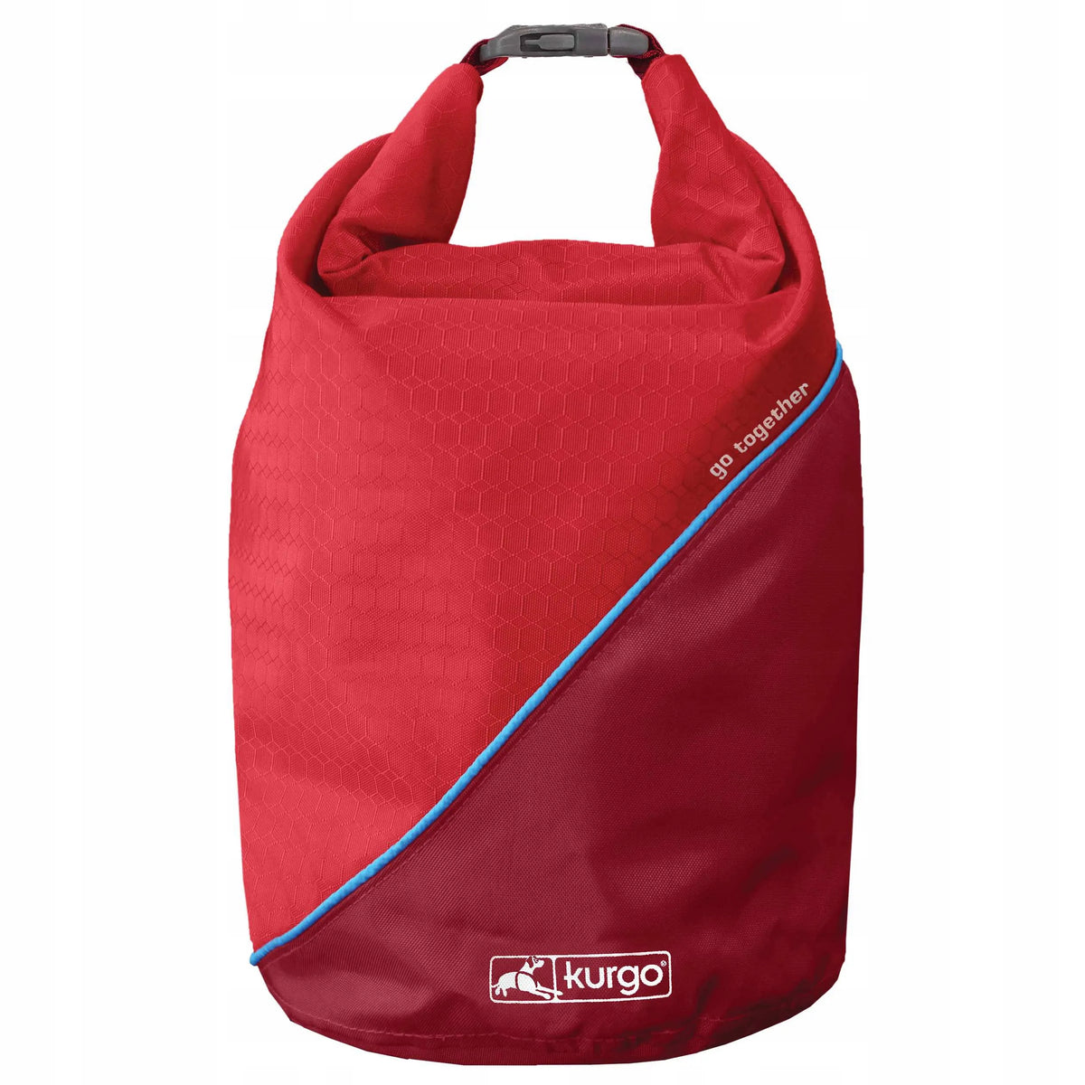 Kurgo Kibble Carrier Textile Dog Food Container, Waterproof Red