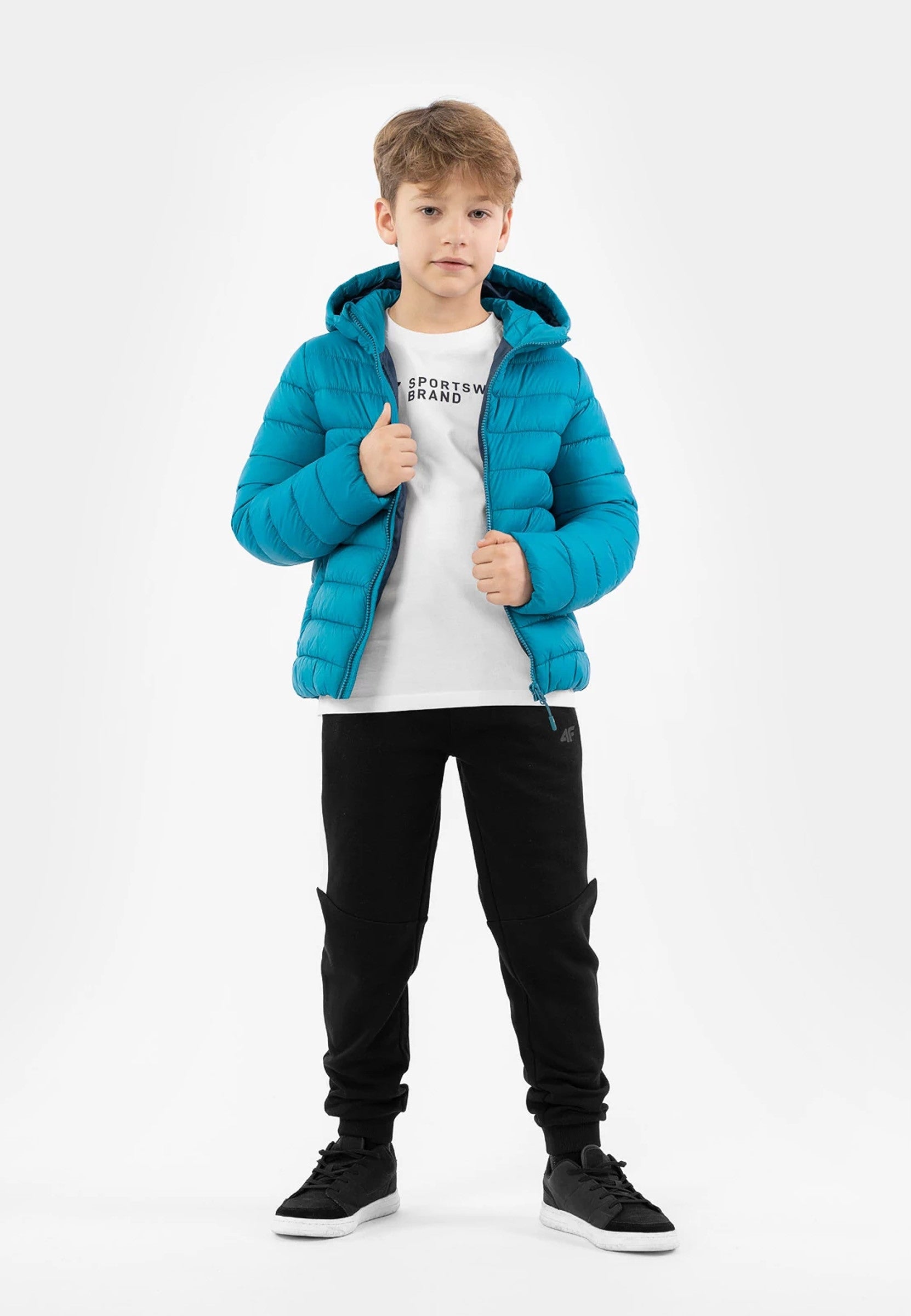 Jacke für Jungen 4F Jr HJZ22 JKUMP001 33S, blau 