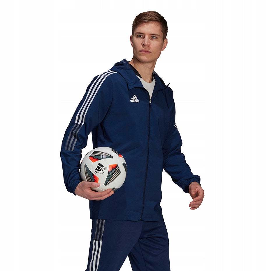 Herrenjacke Adidas Tiro 21 Windbreaker GP4962, dunkelblau, Größe L 