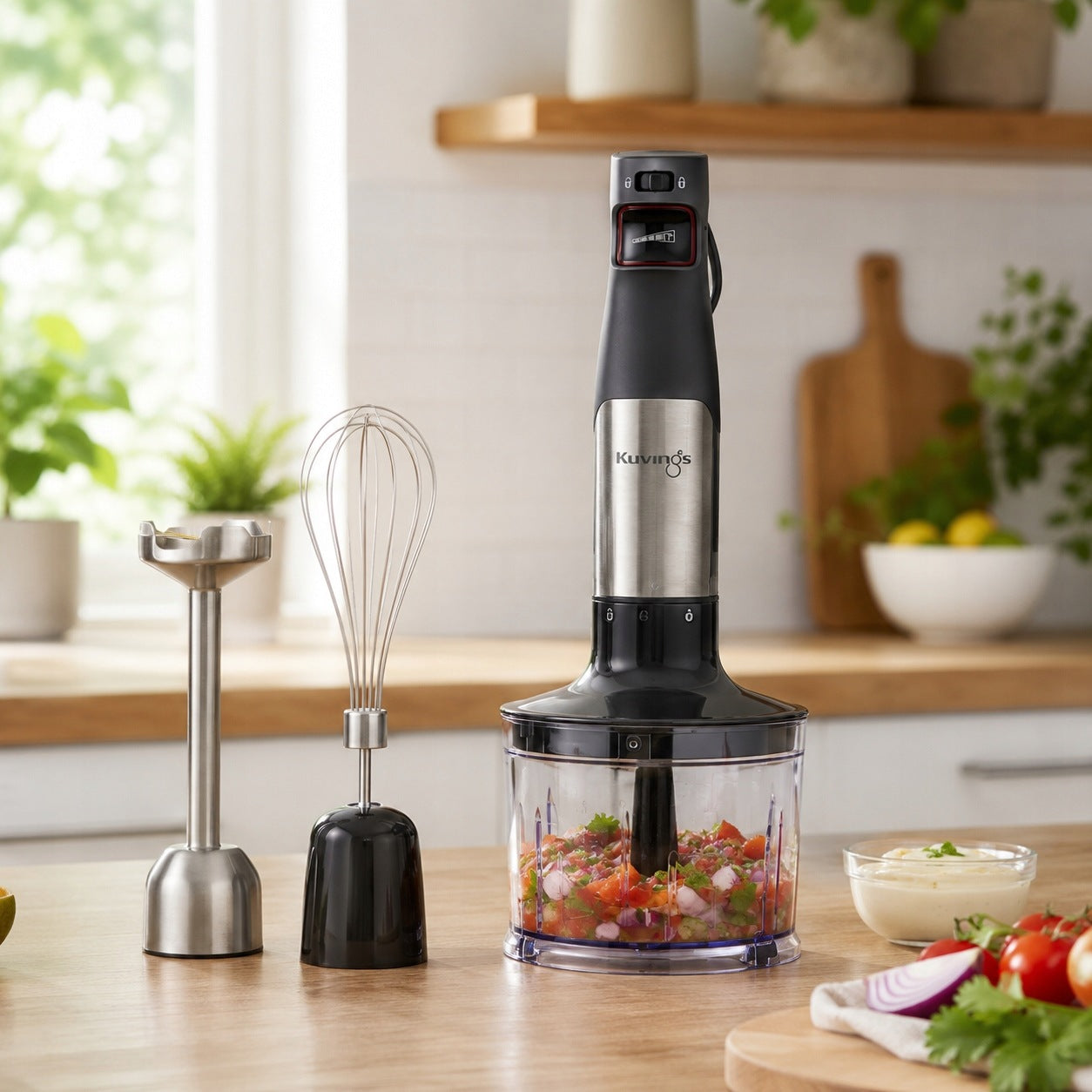 Kuvings MIXPRO 1000 Hand Blender 1000W LED Titanium Blades Set 4in1 Manufacturer code KIB-100E