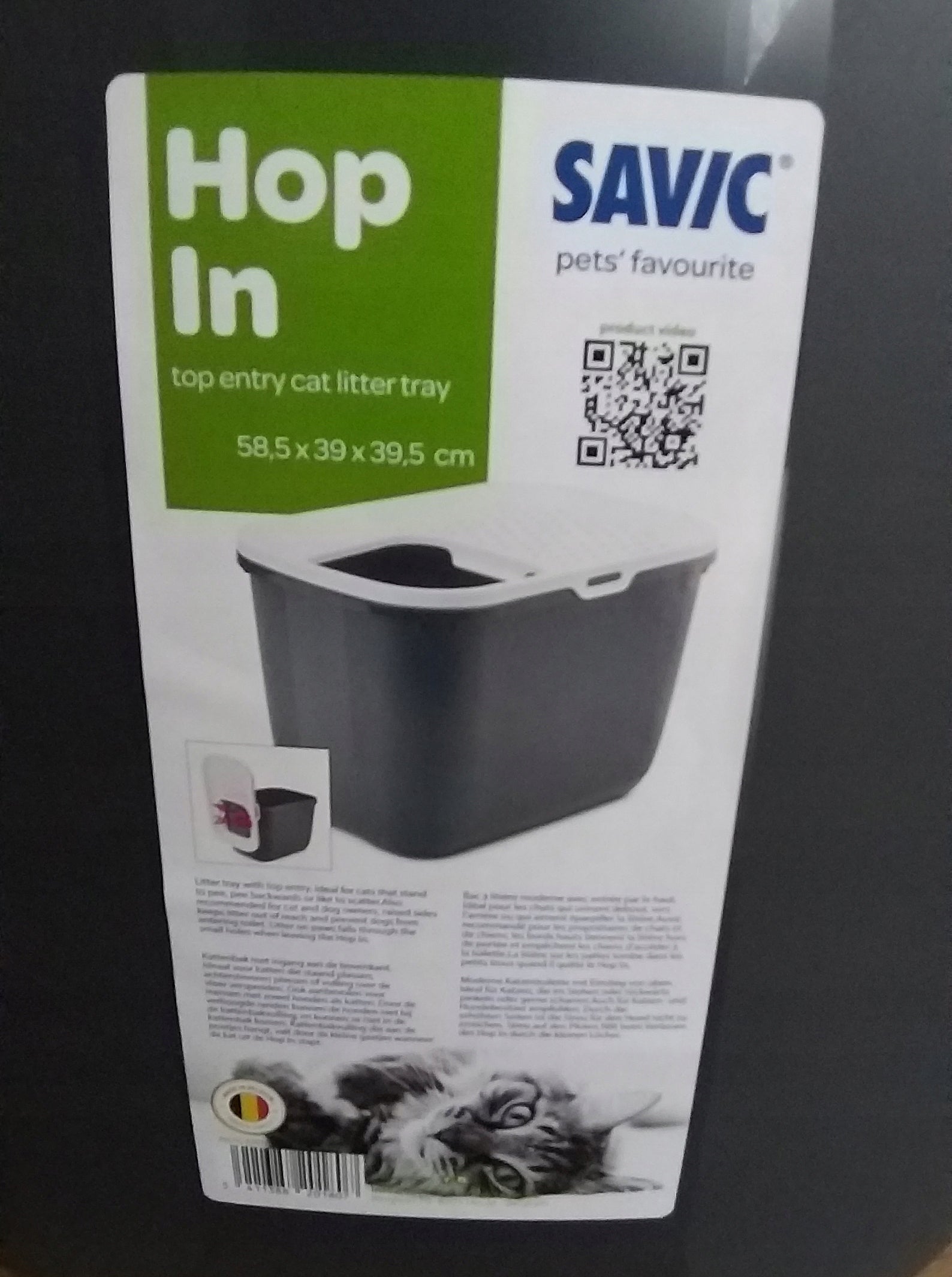 Savic Katzentoilette Hop-In, universal, grau 