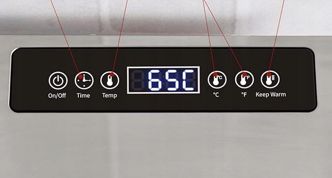 Kwasyo Food Dryer - 6 Levels Stainless Steel 30-90°C Timer 24H Manufacturer code LT-28