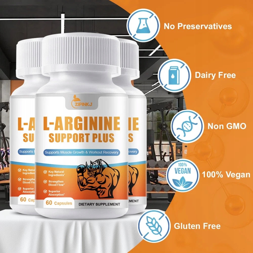L-ARGININE 3500 mg – Muscle growth and nitric oxide – Capsules with amino acid Packaging status original