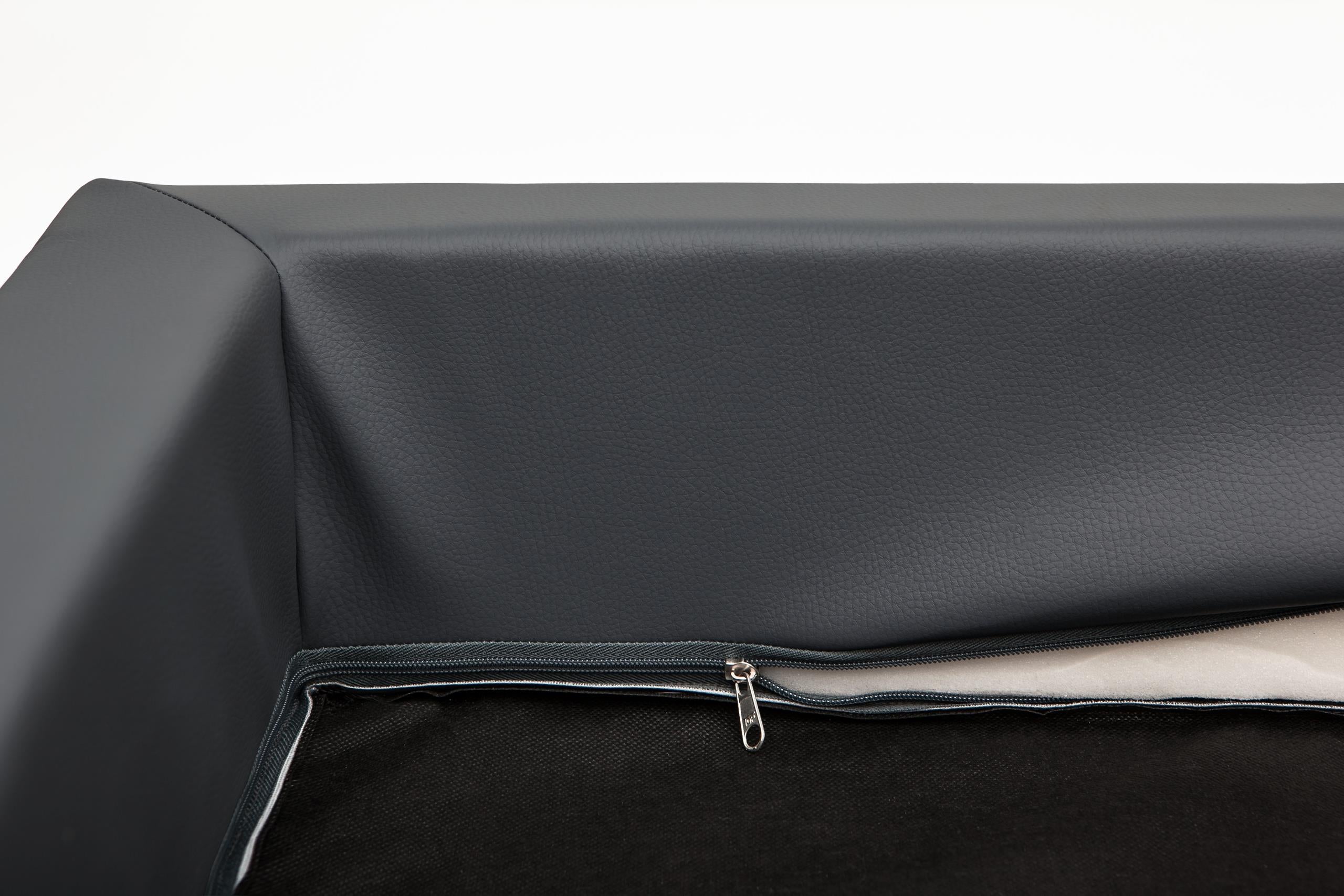 L BED Bed COUCH playpen FOR DOG with ECO LEATHER Color black