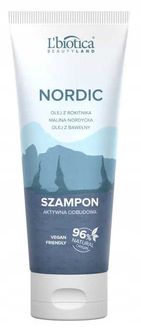 Haarshampoo mit Sanddornöl und nordischen Himbeeren L'Biotica Beauty Land Nordic, 200 ml 
