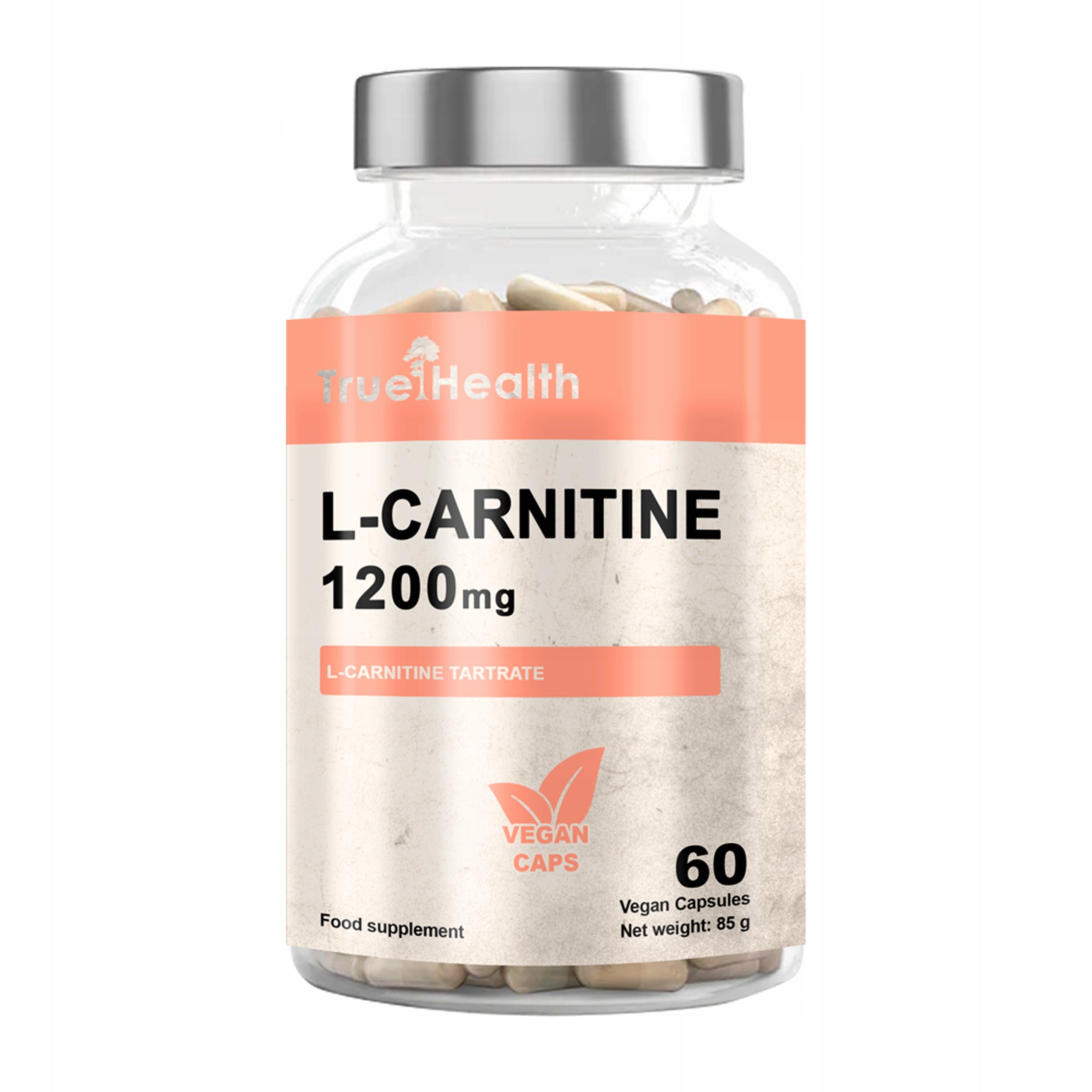 L-CARNITINE 1200mg 60caps CARNITINE SLIMMING FAT BURNER TRUE HEALTH