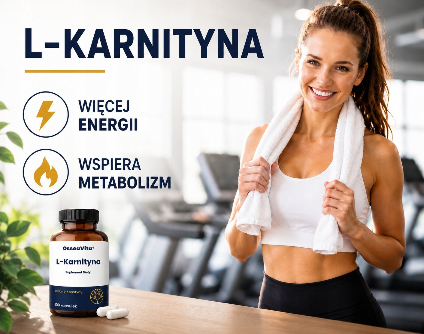 L-CARNITINE 1600 MG Fat Burner Weight Loss 100 CAPSULES METABOLISM Packaging status original