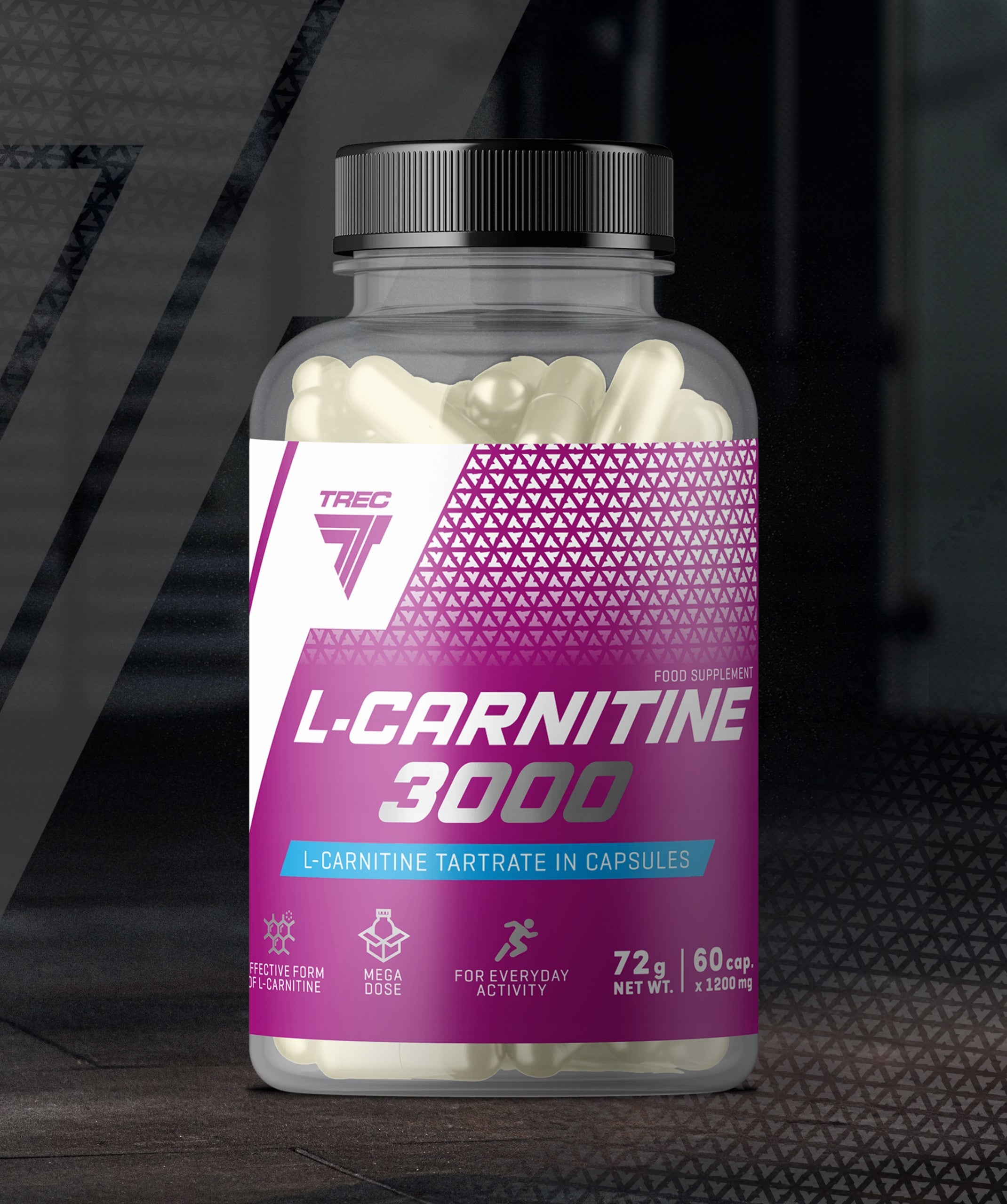L-CARNITINE POWERFUL FAT BURNER 3000 60 kaps TREC L-Carnitine REDUCTION EAN (GTIN) 5902114018856