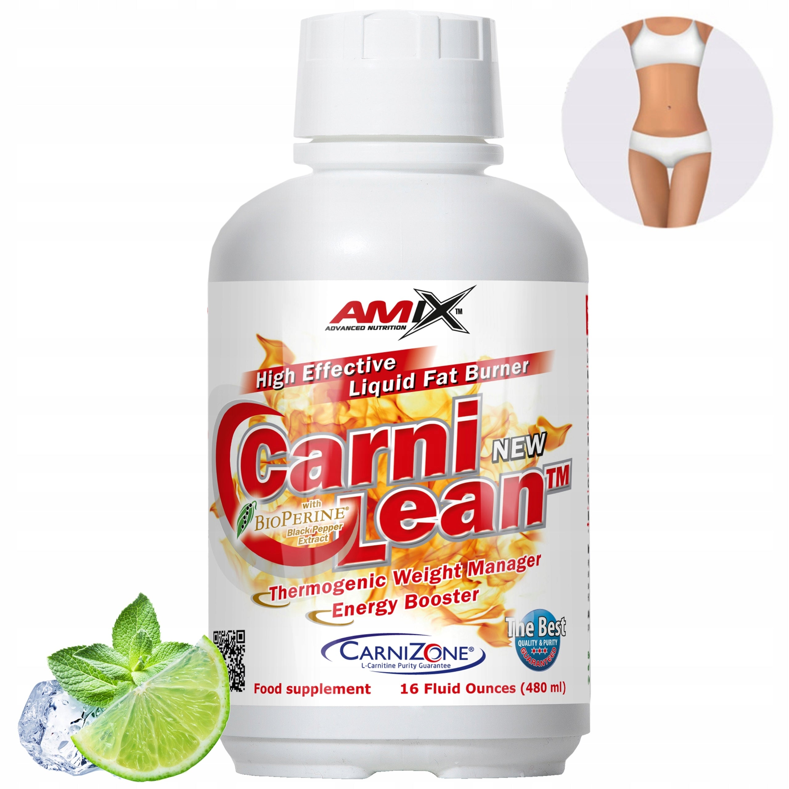 L CARNITINE SLIMMING liquid for drinking, strong! Guarana, HCA - for women Packaging status original