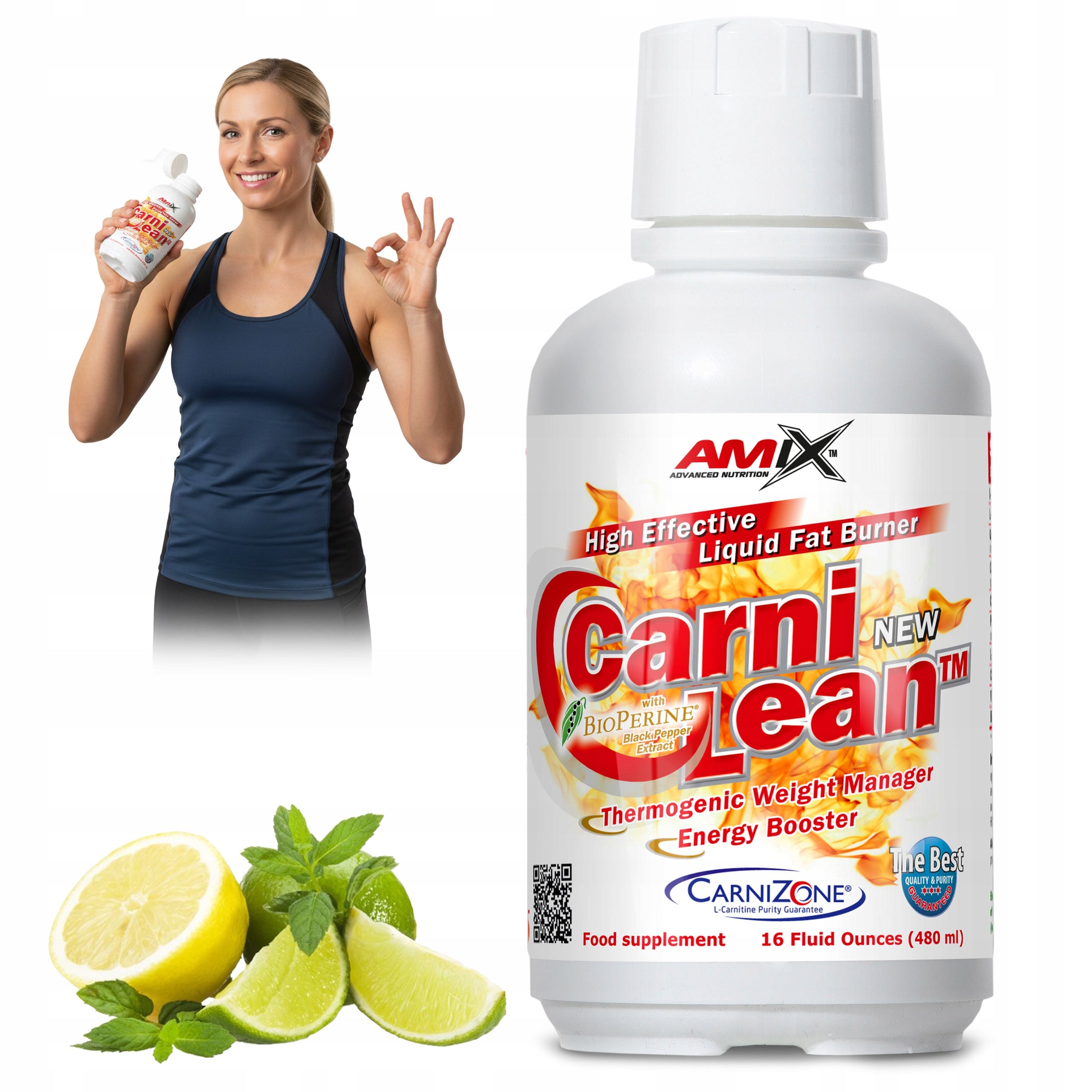 L CARNITINE SLIMMING liquid for drinking, strong! Guarana, HCA - for women