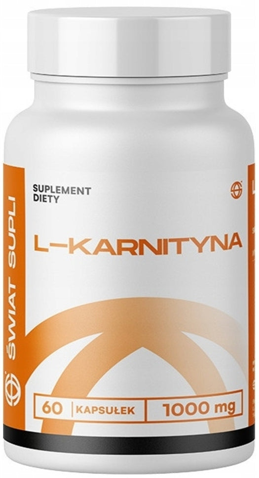 L-Carnitine 1000 mg Dietary Supplement 60 Capsules WORLD SUPLI