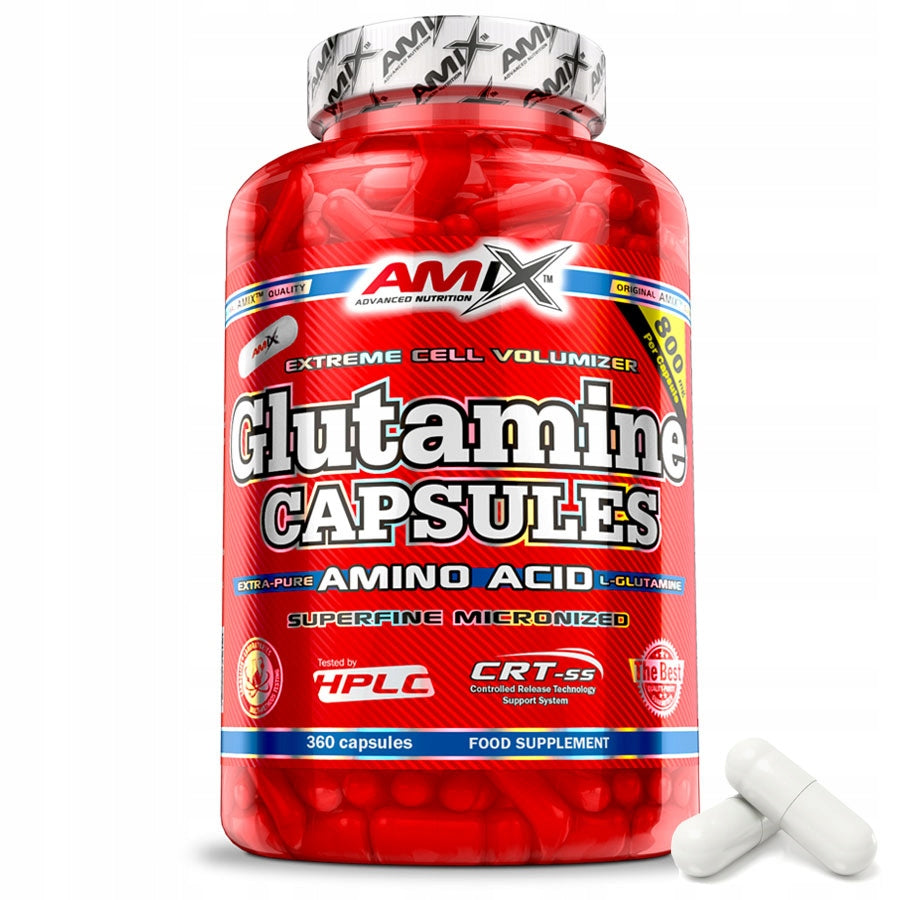 L GLUTAMINE IN CAPSULES, without additives Amix Glutamine L-glutamine 60 servings Packaging status original