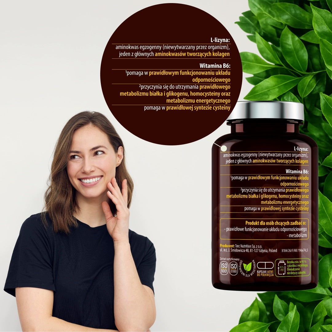 L-Lysine HCL 500 mg Hydrochloride 90 Vege Kaps Resistance Packaging status original