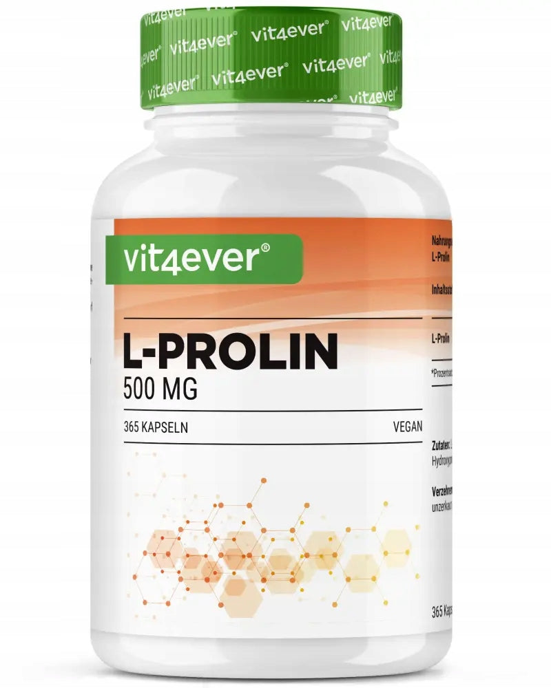 L – PROLINE 500 mg 365 CAPSULES MUSCLE JOINT SUPPORT VIT4EVER