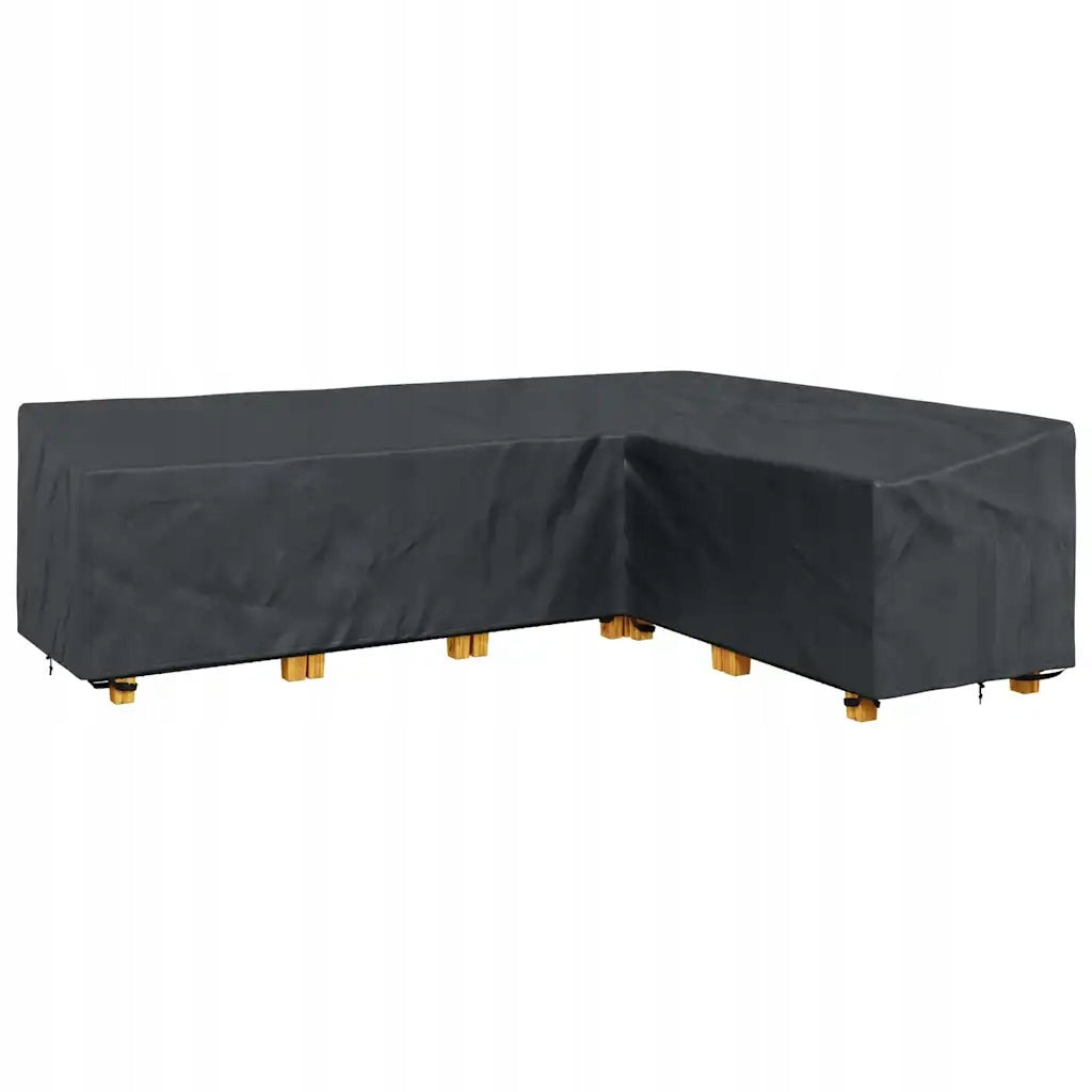 L-Shaped Protective Cover for Outdoor Furniture, Black, Waterproof, U Length 1 cm
