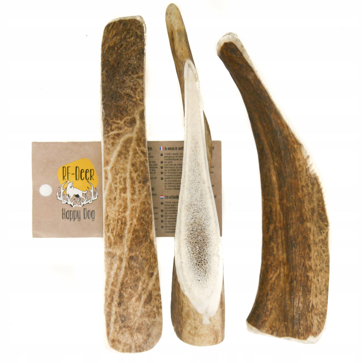 L Soft daniel /15-18cm Natural horn antler teether for dog horn 61-80g