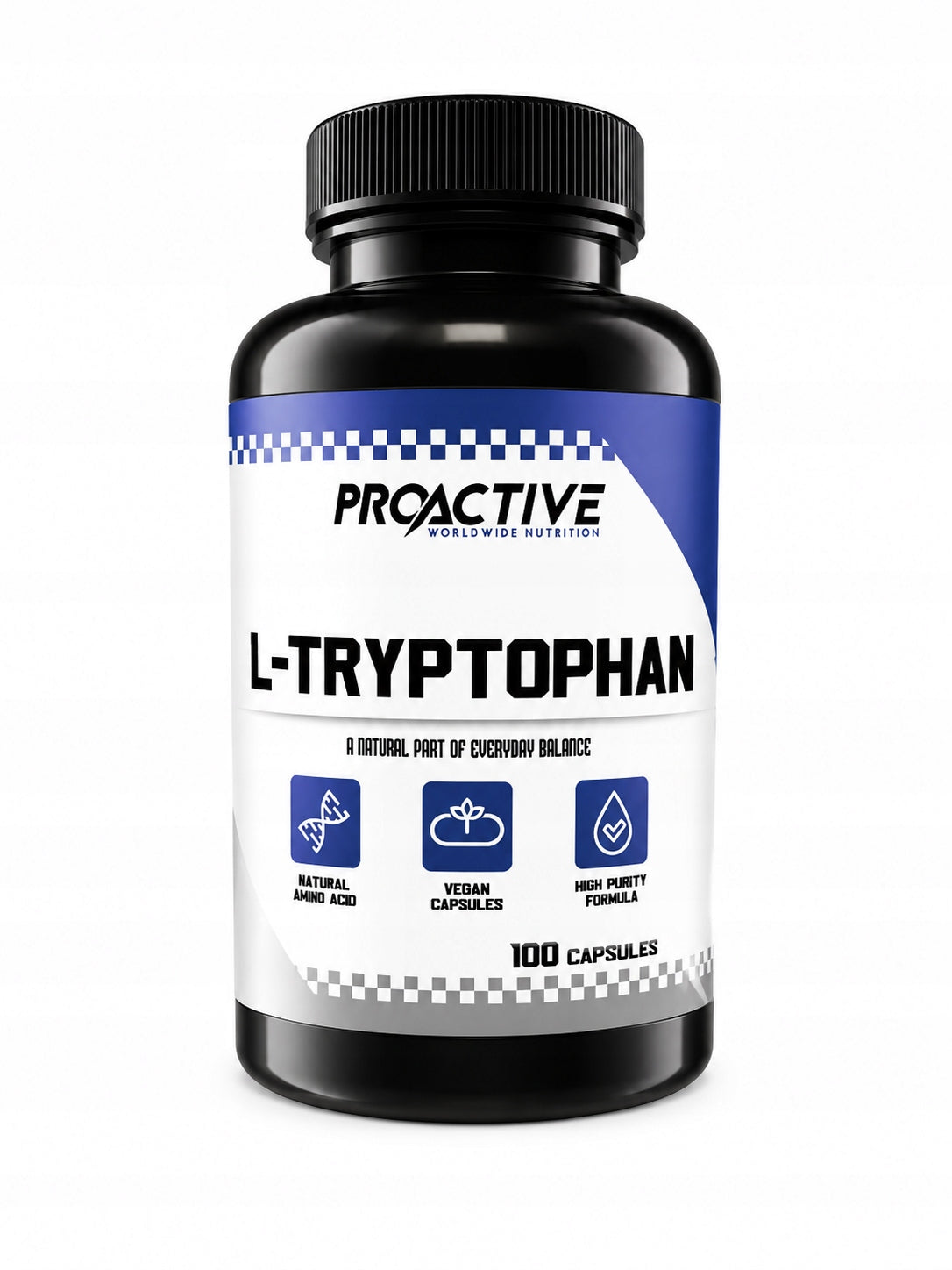 L-TRYPTOPhan amino acid SEN MOOD ProActive L-Tryptophan 500mg 100 kaps. Expiration date not specified