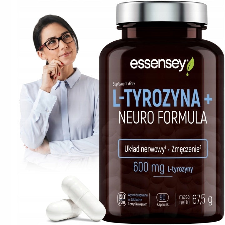 L-TYROSINE 600 mg + Neuro Formula Nervous System Fatigue Brain Tyrosine