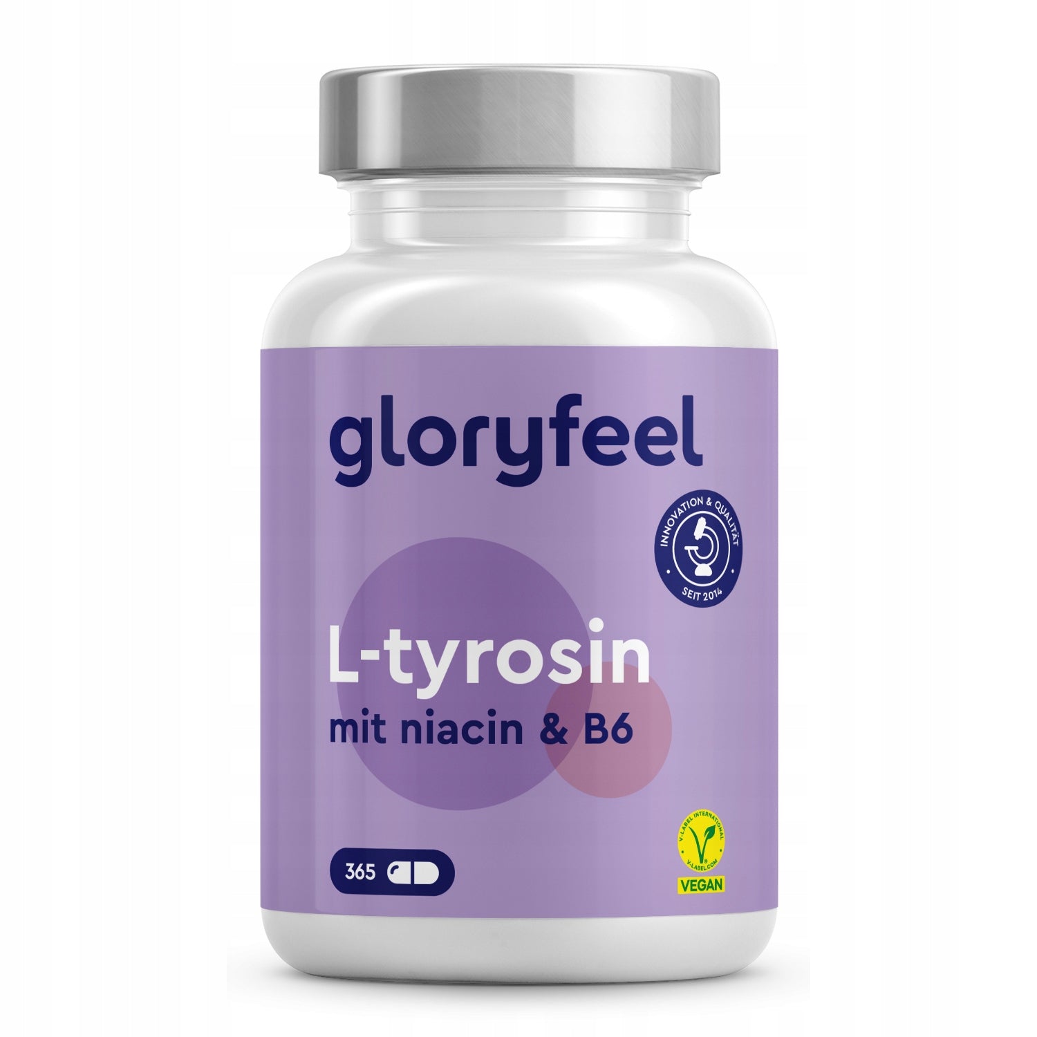 L-TYROZYNA 1000 mg + WITAMINA B12 365 kaps Koncentracja Relaks Stres