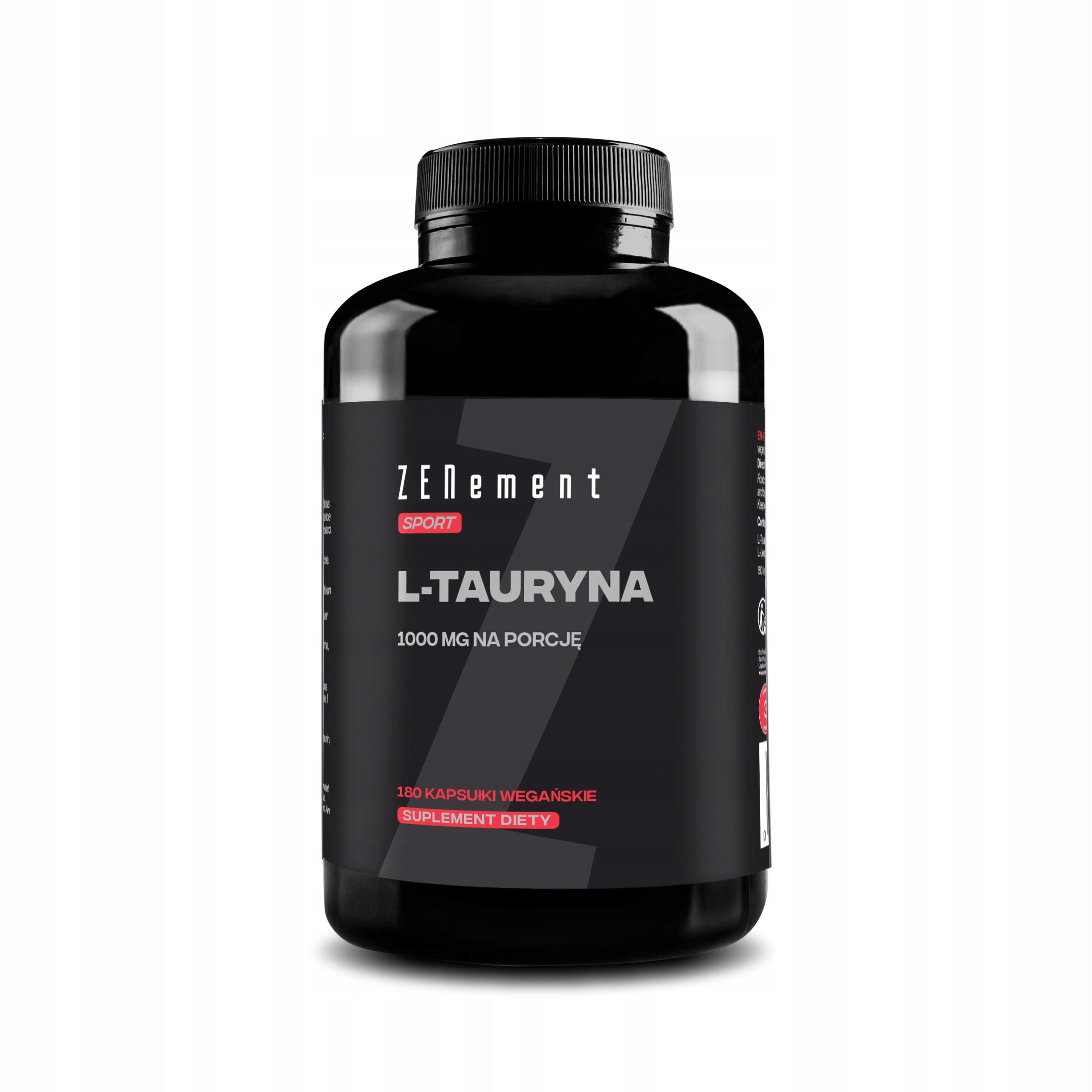 L-Taurine 1000mg per serving - 180 Vegan Capsules