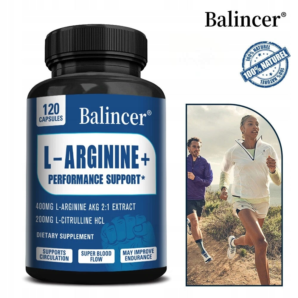 L-arginine + performance support Promote cardiovascular health Packaging status original