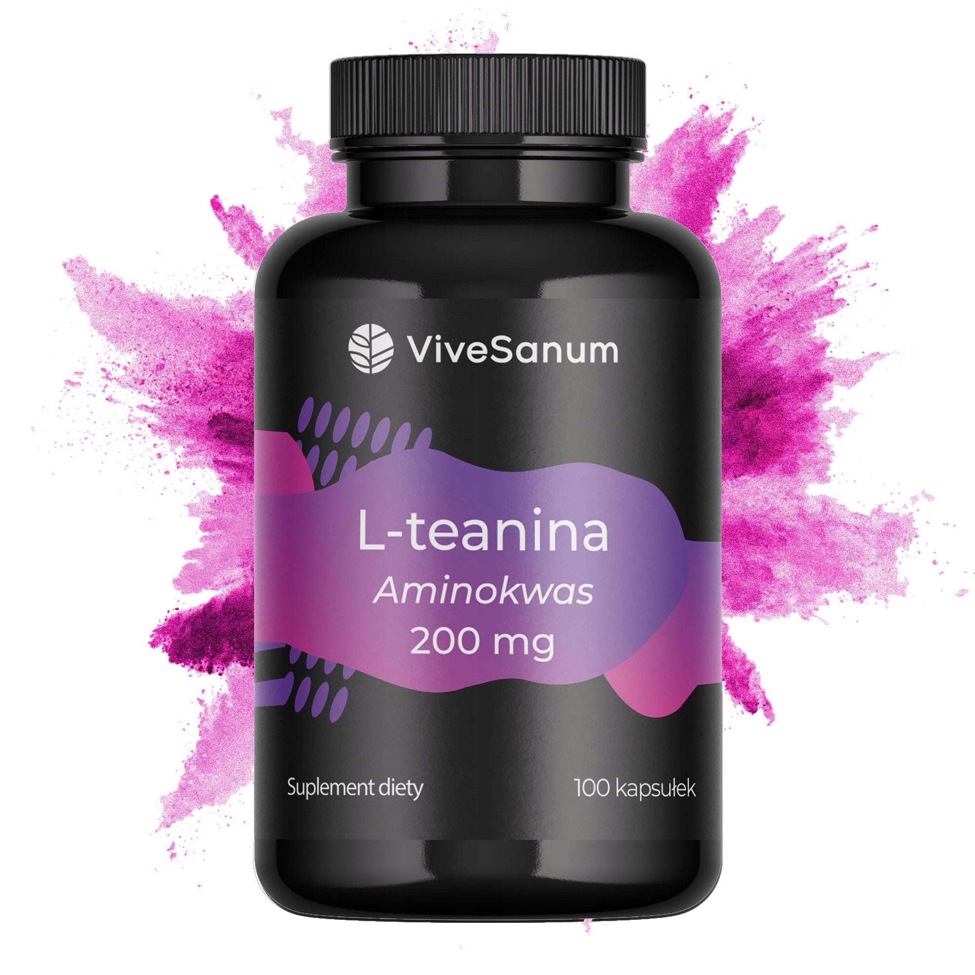 L-theanine - 200 mg AMINO ACID - Support for athletes 100 kaps. vege