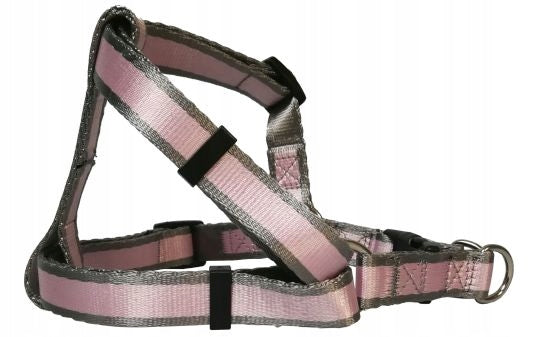 L walking harness for DOG harness adjustable 50-70cm with buckle PINK