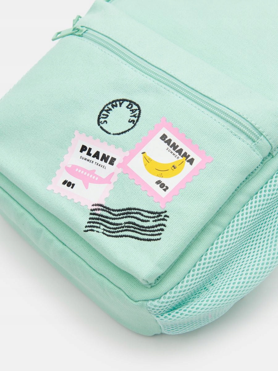 LA317 mint backpack patches 23x 32 cm Brand sinsay