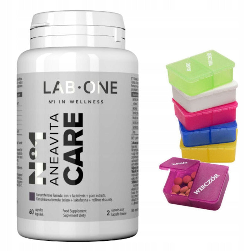 LAB ONE N°1 ANEAVITA CARE IRON 7 ACTIVE INGREDIENTS 60 kaps. + FREEBIE