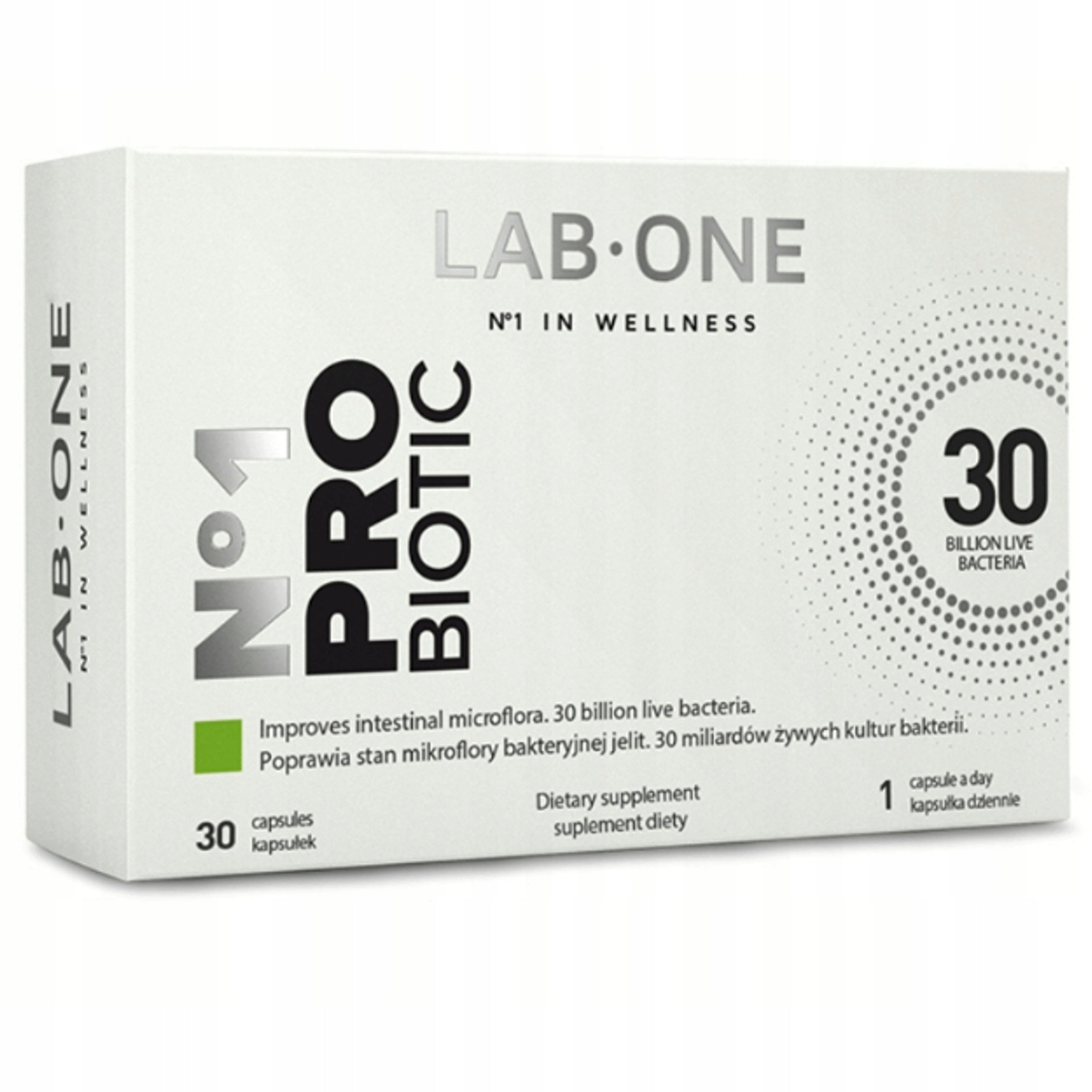 LAB ONE N°1 PROBIOTIC 30 k PROBIOTIC 30 BILLION GUT