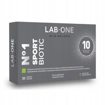 LAB ONE N°1 SPORTBIOTIC 10 billion cultures of LABONE 30 kaps+ FREEBIE Manufacturer code 5906630600076