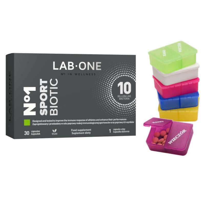 LAB ONE N°1 SPORTBIOTIC 10 billion cultures of LABONE 30 kaps+ FREEBIE