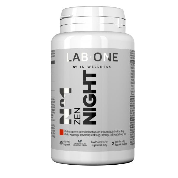 LAB ONE N°1 ZEN NIGHT Melissa Ashwagandha FOR STRESS 60 caps. + FREEBIE Manufacturer code 5906395863792