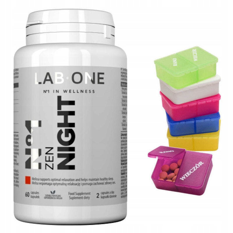 LAB ONE N°1 ZEN NIGHT Melissa Ashwagandha FOR STRESS 60 caps. + FREEBIE