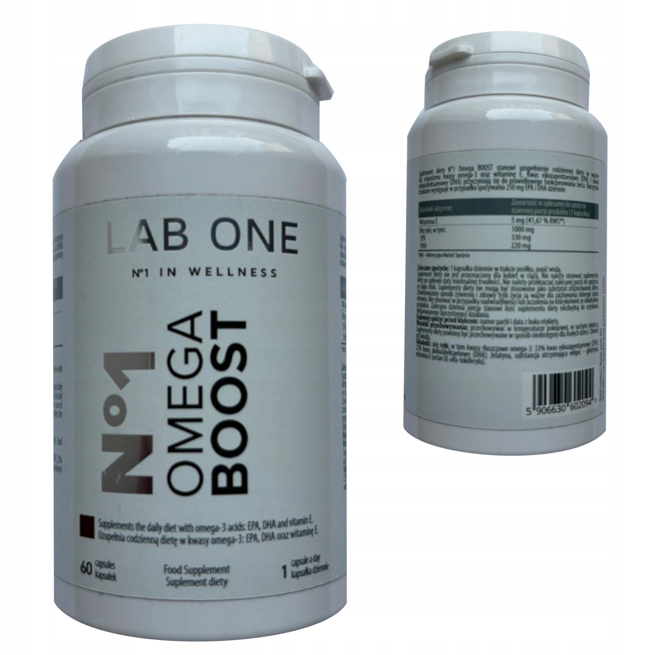 LAB ONE OMEGA VIT E BOOST 60 caps. HEART BRAIN CHOLESTEROL JOINTS REGENERATION