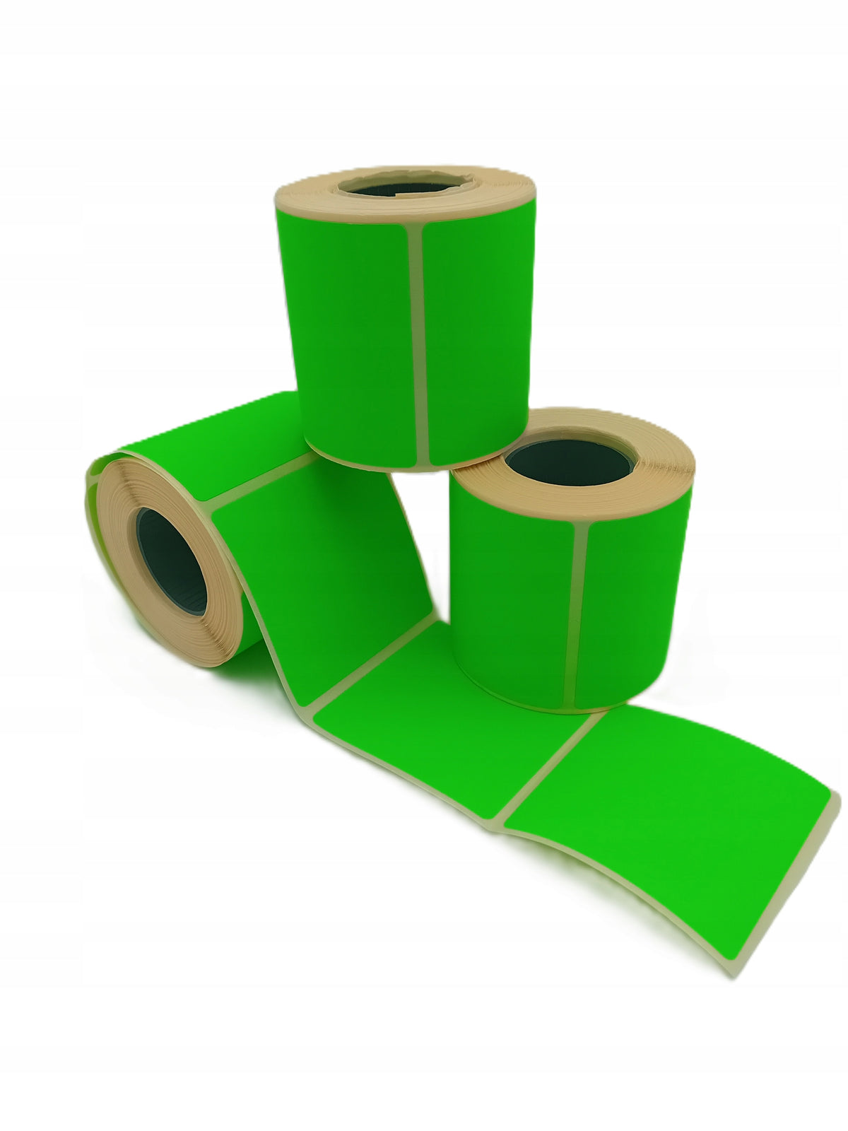 LABEL GREEN FLUORINE GREEN 50X50 250 PIECES R 25