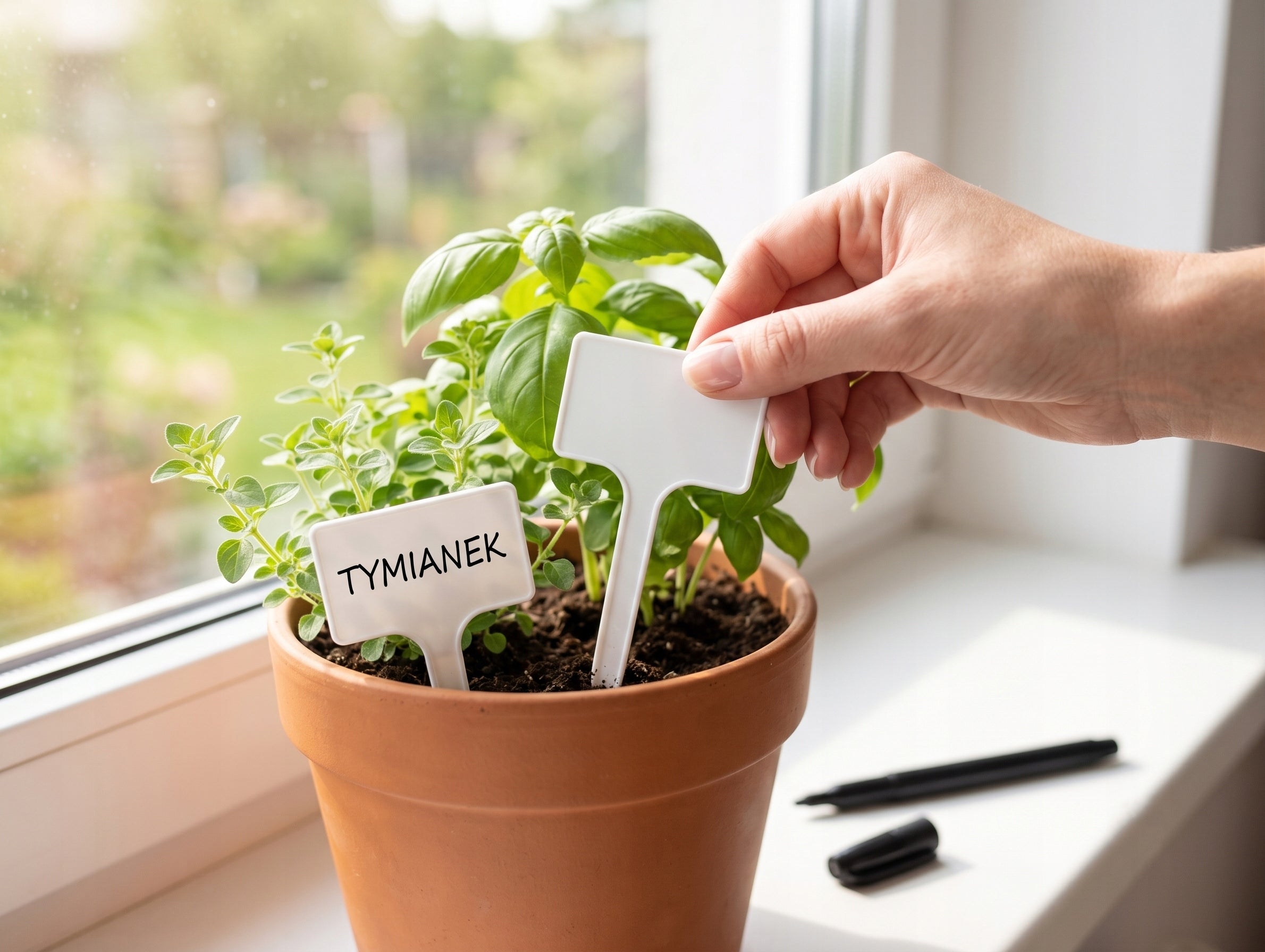 LABEL PLATES FOR VEGETABLE PLANTS CULTIVATION MARKING WHITE 50 pcs. Brand 1001