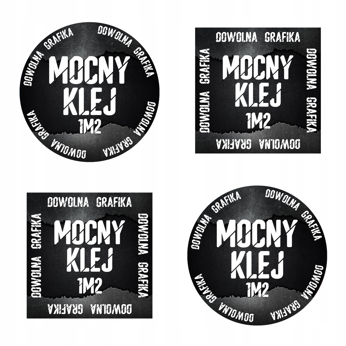 LABEL STICKERS WITH YOUR LOGO ANY SHAPE ADVERTISING STRONG ADHESIVE 1M2