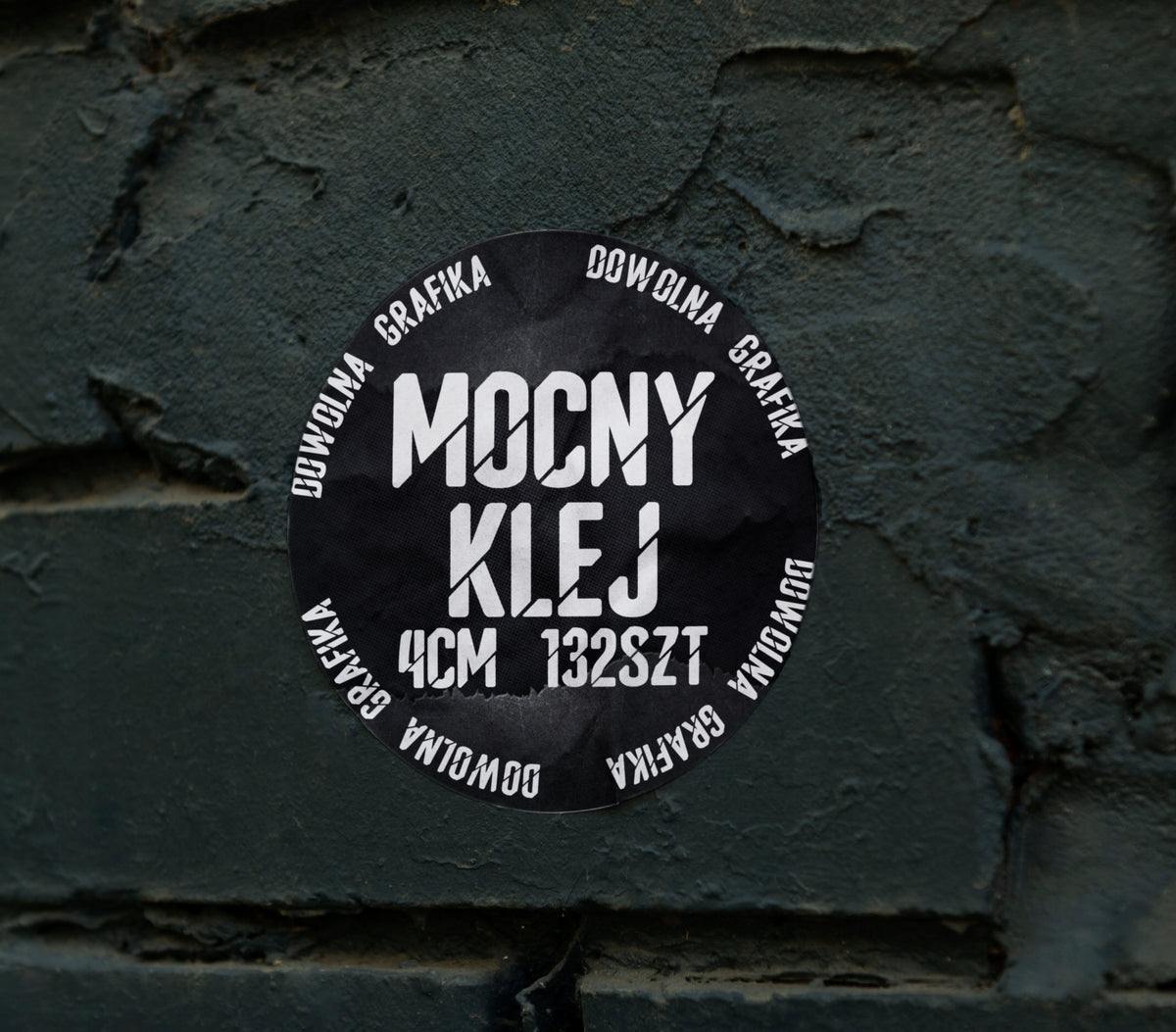LABEL STICKERS WITH YOUR LOGO ROUND ADVERTISING STRONG ADHESIVE 5CM 90PCS EAN (GTIN) 5906670021930