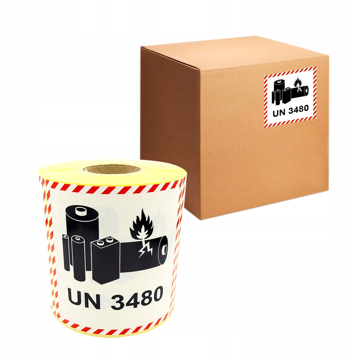 LABELS ADR BATTERIES UN3480 10X10CM 500PCS Brand MD Labels