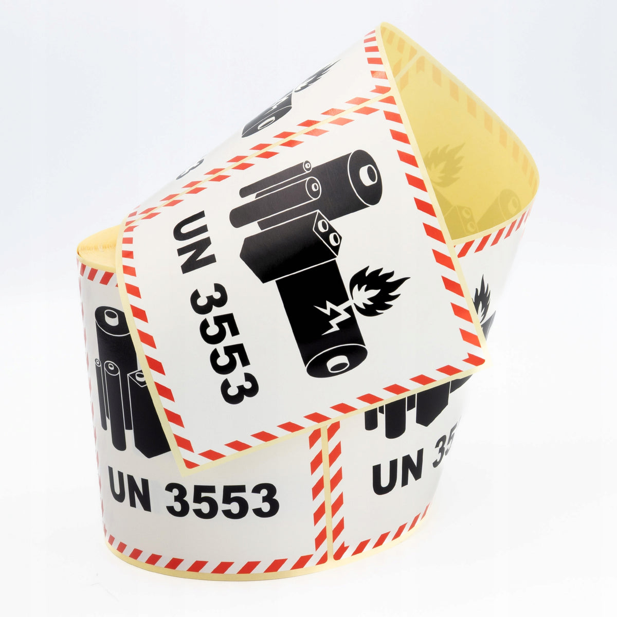 LABELS ADR SELF-ADHESIVE BATTERIES UN3553 STICKERS 10X10CM 500PCS EAN (GTIN) 5907483452454